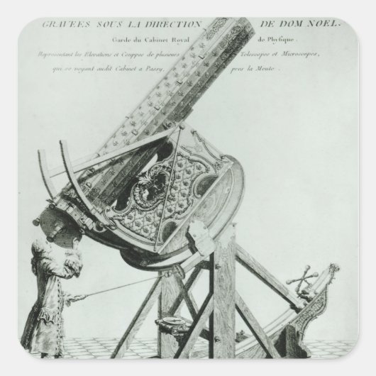 Sticker Carré Instruments d'optique' de Dom Noel (Devant)