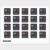 Sticker Carré Intelligence artificielle (Feuille)