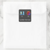 Sticker Carré Intelligence artificielle (Sac)