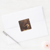 Sticker Carré Intérieur avec fumeur (Enveloppe)