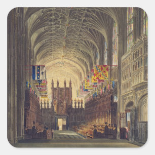 Sticker Carré Intérieur de la chapelle de St George, château d