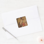 Sticker Carré Intérieur d'une grange (Enveloppe)