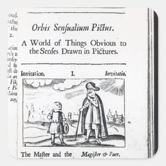 Sticker Carré Introduction à 'Orbis Sensualium Pictus' (Devant)