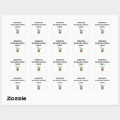 Sticker Carré Introduction et plante (Feuille)