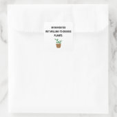 Sticker Carré Introduction et plante (Sac)