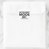Sticker Carré Introvert (Sac)