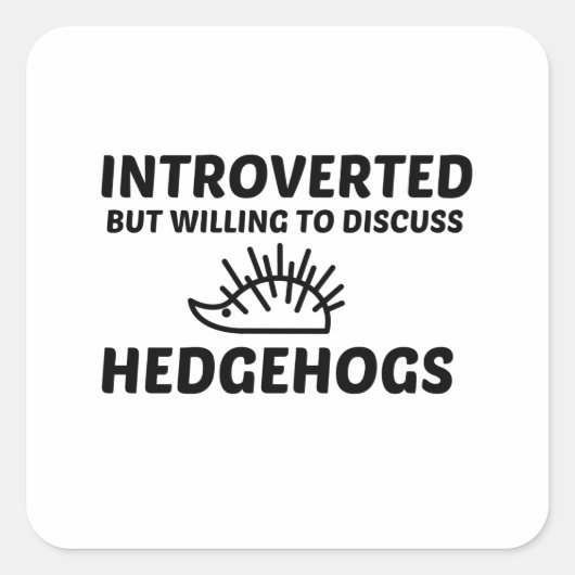 STICKER CARRÉ INTROVERTED BUT WILLING TO INTELLIGENT INTELLIGENT (Devant)
