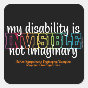 STICKER CARRÉ INVISIBLE...RSD/CRPS