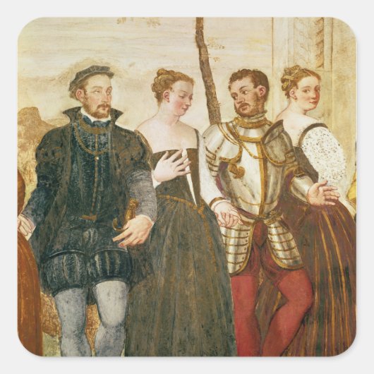 Sticker Carré Invitation à la danse (Devant)