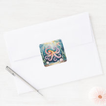 Invitation d'anniversaire pour enfants Pieuvre Aqu