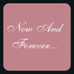 Sticker Carré Invitations personnalisés Rose Gold<br><div class="desc">Stickers Invitations Rose or de couleur - Les planificateurs d'événements spéciaux arrivent généralement au bas de : quels sont les meilleurs modèles timbres pour mariage cette année? Ces Stickers Invitations design décoratifs et spécialisés pour Rose Mariage Or et blanc sortent l'accessoire parfait aux invitations par carte postale mariage et divers...</div>