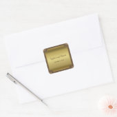 Sticker Carré Invitations pour mariages | Parties scintillant Go (Enveloppe)
