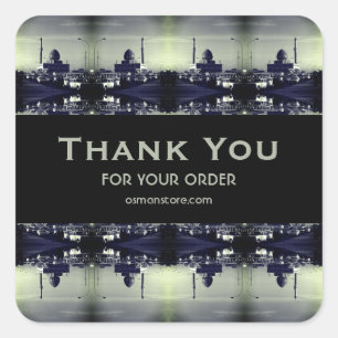 Sticker Carré Irak Bagdad Mosquée Buniya Vintage 1970