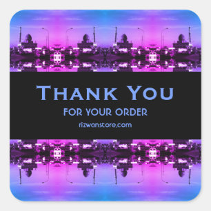 Sticker Carré Irak vintage Bagdad mosquée Buniya 1970