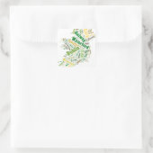 Sticker Carré Ireland Cities Word Art (Sac)