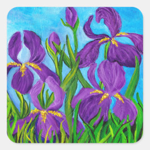 Sticker Carré Iris