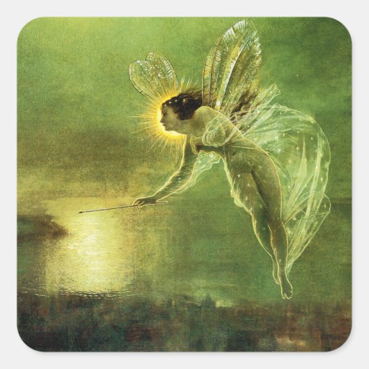 Sticker Carré Iris, Esprit de la Nuit (Devant)