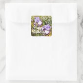 Sticker Carré Iris Iris Lavande Florale Fleur Violet (Sac)