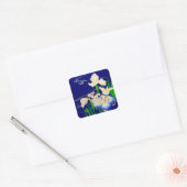 Sticker Carré Irises japonaises (Enveloppe)