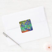 Sticker Carré Irises par Vincent Van Gogh (Enveloppe)