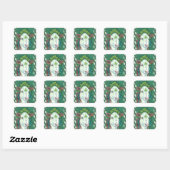 STICKER CARRÉ IRLANDAIS BRED ST. PATRICK'S DAY HEIFER, VACHE SHA (Feuille)