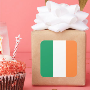 Sticker Carré Irlande National Flag, standard irlandais, bannièr