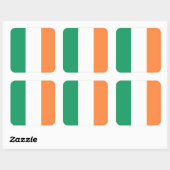 Sticker Carré Irlande National Flag, standard irlandais, bannièr (Feuille)