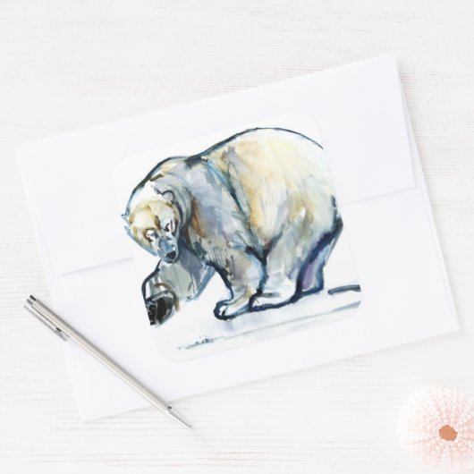 Sticker Carré Isbjørn 2013 (Enveloppe)