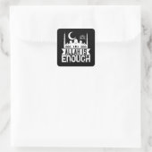 Sticker Carré Islam - Allah suffit (Sac)