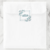 Sticker Carré Islam Moderne Floral Arabe Calligraphie Allah (Sac)