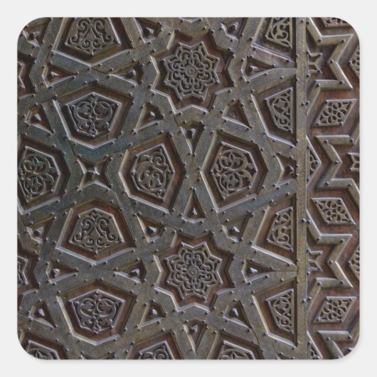 Sticker Carré Islamic Geometric Pattern (Devant)