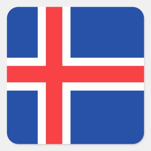 Sticker Carré Islande (Devant)