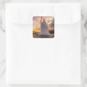 Sticker Carré Islande Geyser (Sac)