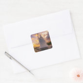 Sticker Carré Islande Geyser (Enveloppe)