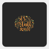 Sticker Carré It’s Fall Y’all Essential Creative Casual (Devant)