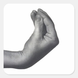 Sticker Carré  Italian Hand