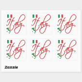 Sticker Carré Italie (Feuille)