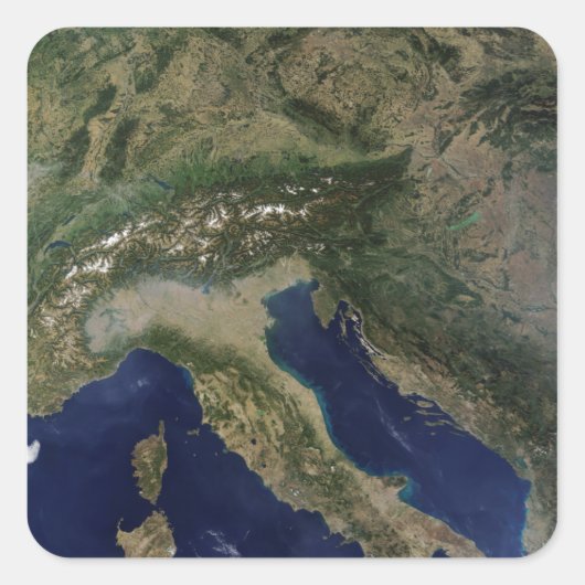 Sticker Carré Italie 2 (Devant)