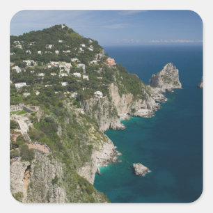 Sticker Carré ITALIE, Campanie, (baie de Naples), CAPRI :