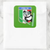 Sticker Carré Italie Ski-jumping Panda (Sac)