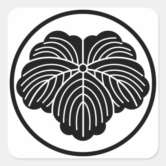 Sticker Carré Ivy leaf (Devant)