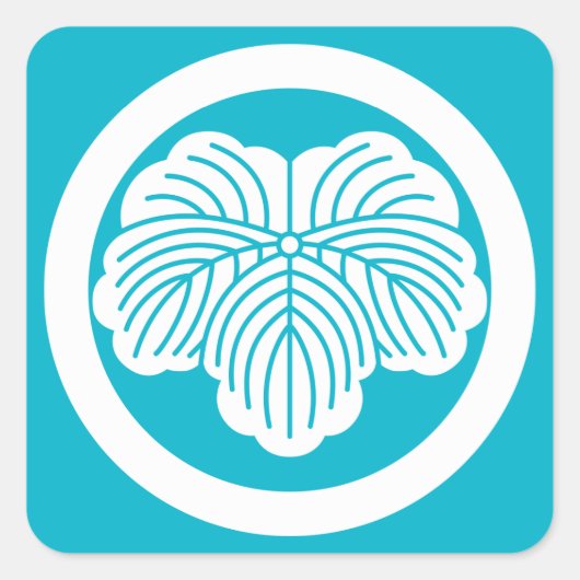 Sticker Carré Ivy leaf (Devant)