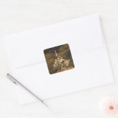 Sticker Carré Iwo Jima Memorial Arlington VA (Enveloppe)