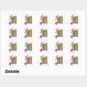 STICKER CARRÉ J - MINIATURE (Feuille)