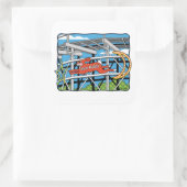 Sticker Carré Jack Rabbit Roller (Sac)