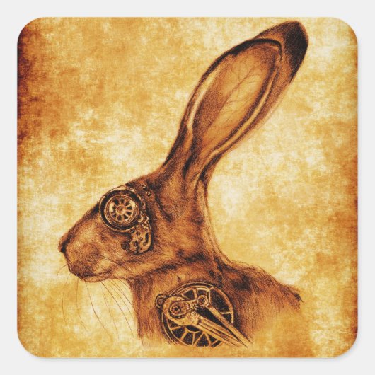 STICKER CARRÉ JACK STEAMPUNK (Devant)