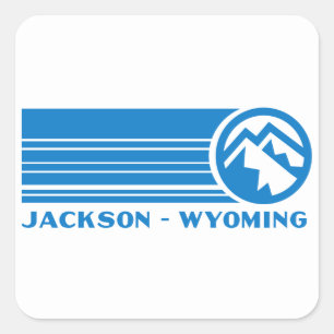 Sticker Carré Jackson Wyoming