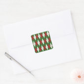 Sticker Carré Jacquard de Noël (Enveloppe)
