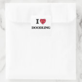 Sticker Carré J'adore Doodling (Sac)