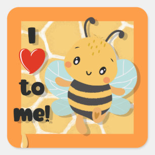 Sticker Carré J'adore être moi !